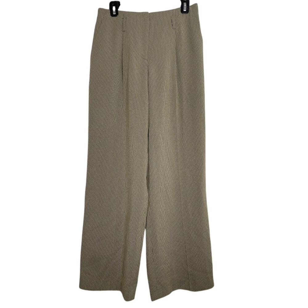 VTG High Waist Pleated Wide Leg Dress Pants Womens Size 4 Brown Career Slacks